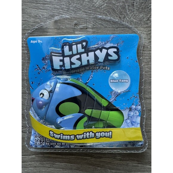 Lil' Fishys Motorized Blue Tang Interactive Bath Toy Water Pets Nemo Fish Swim - Picture 1 of 3